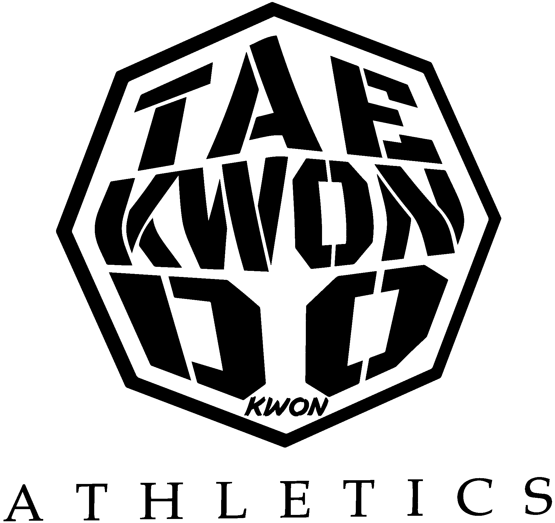 T-shirt imprimé sur la poitrine Taekwondo Octagon