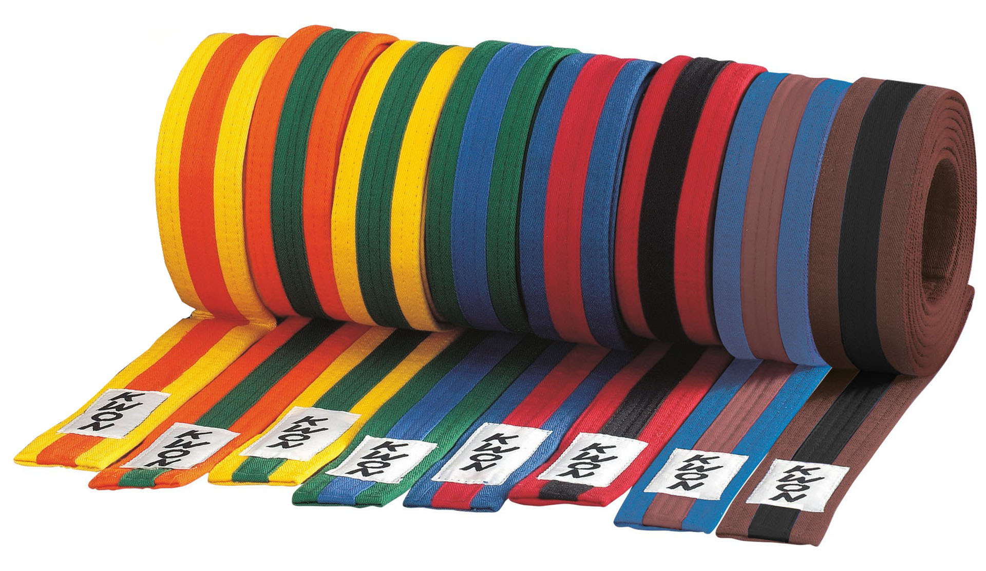 Ceintures de Budo multicolores