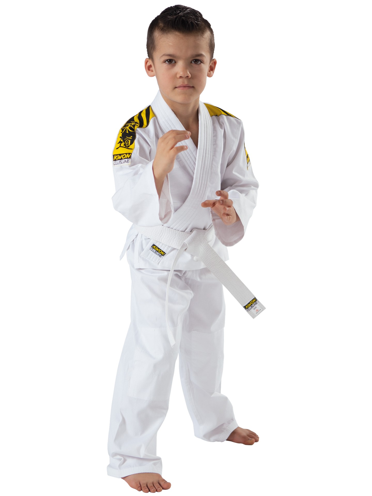 Judo-Gi Junior blanc avec rayure aux épaules