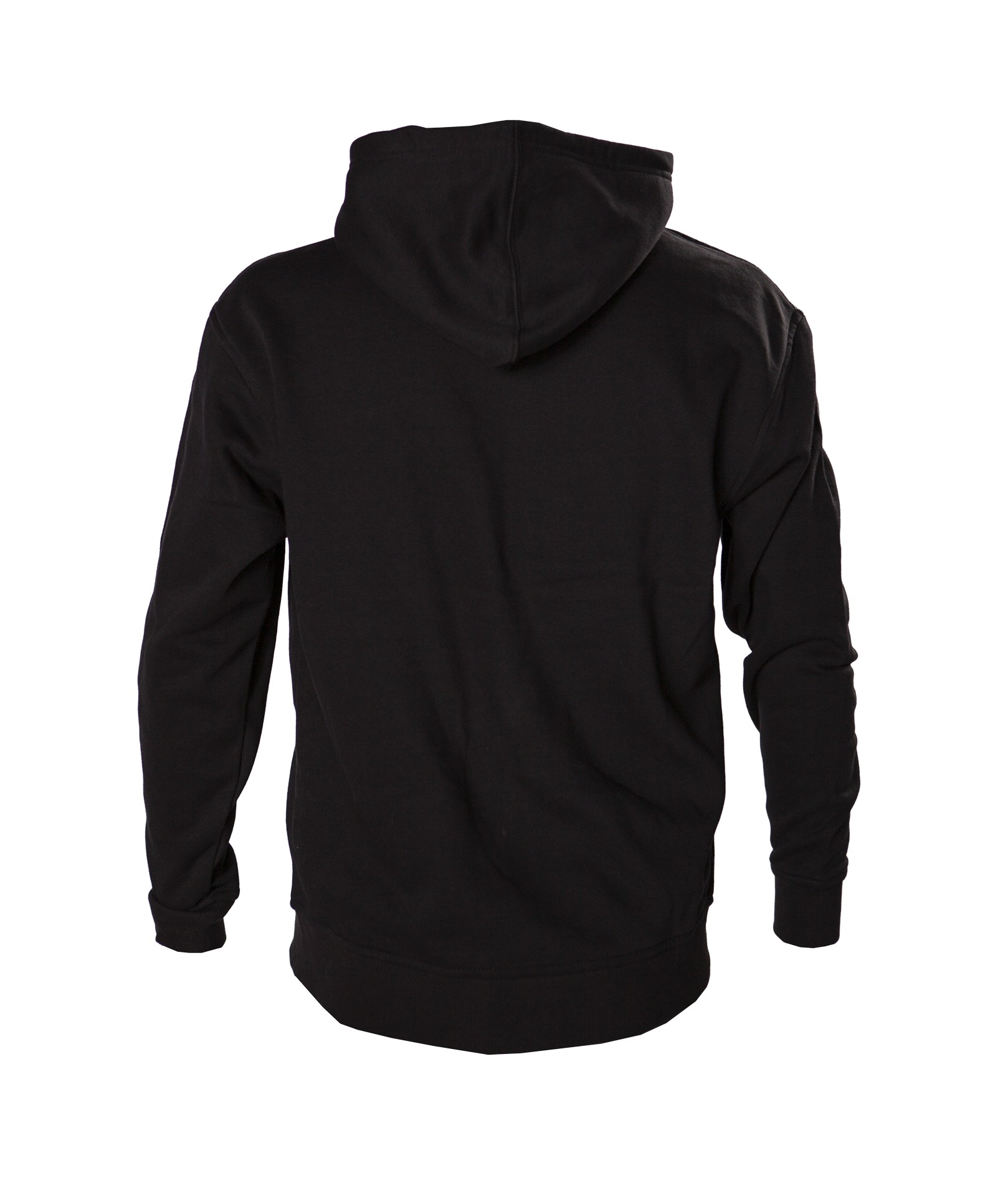 Sweat à capuche zippé noir avec logo KWON