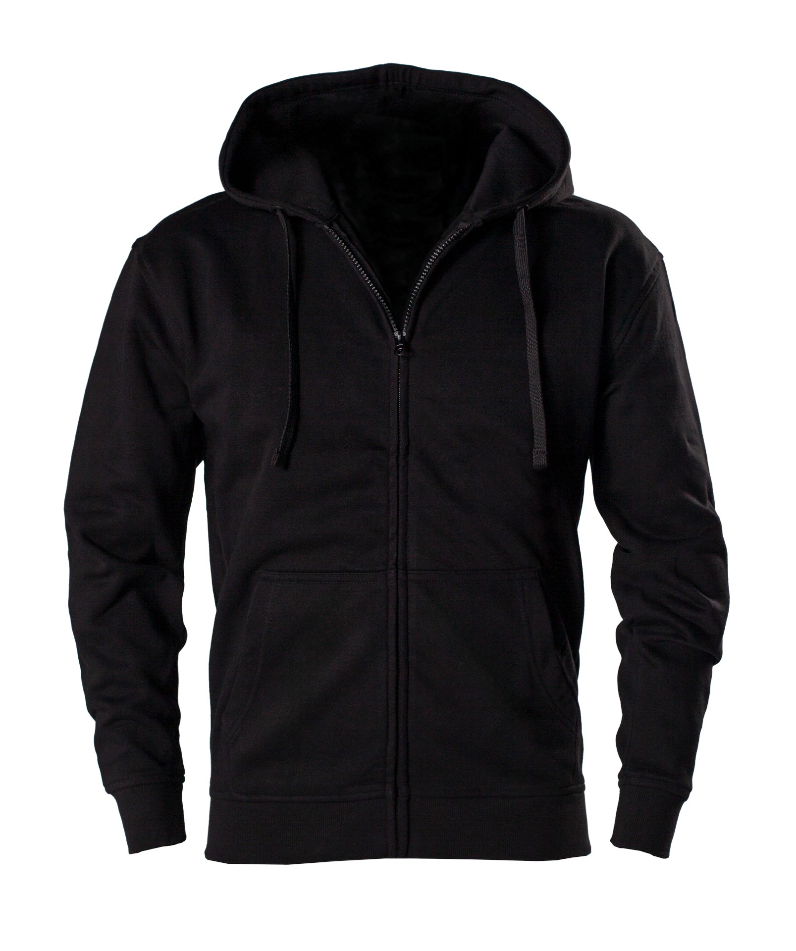 Sweat à capuche zippé / fermeture éclair noir