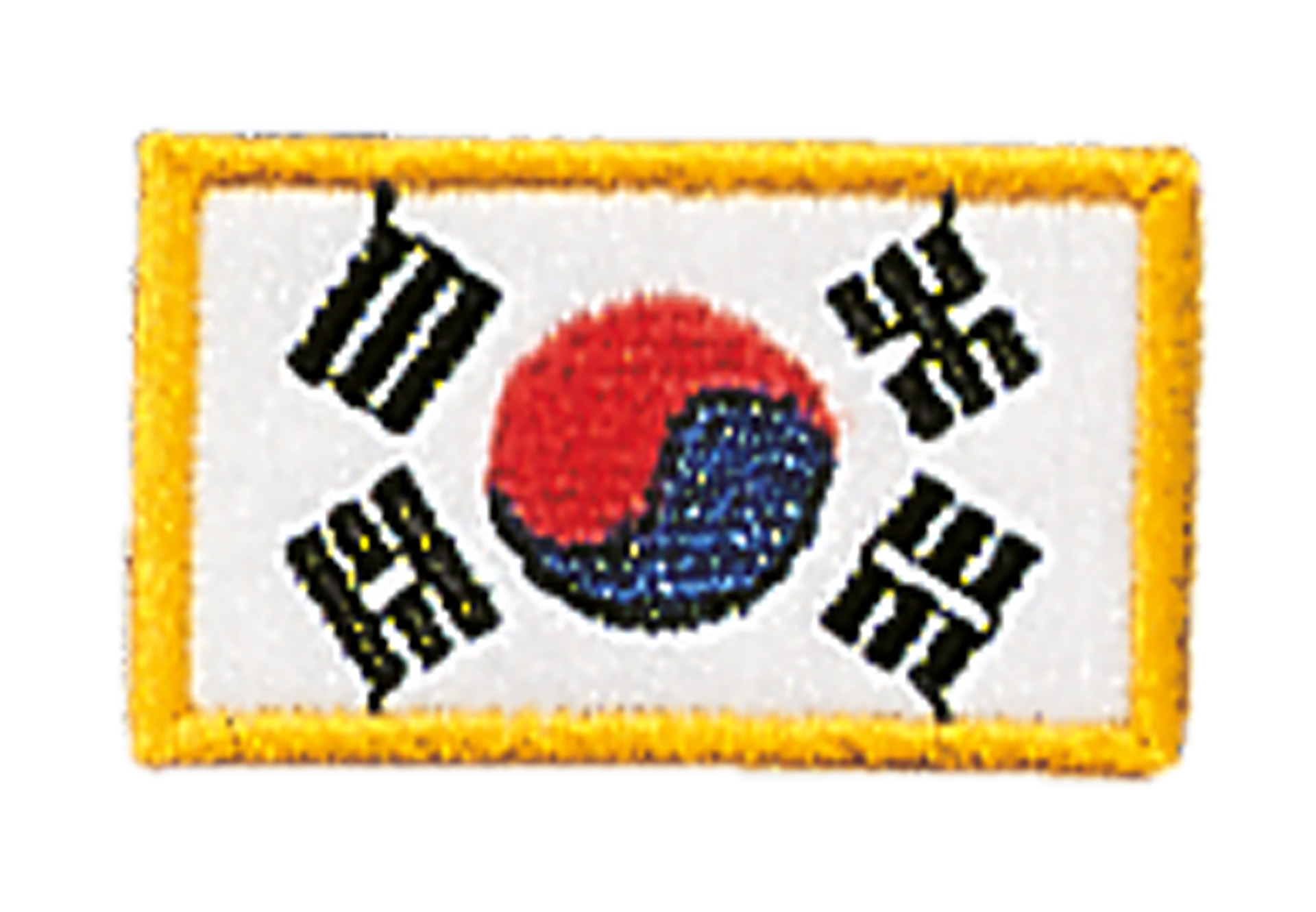 Broderie badge drapeau pays Corée