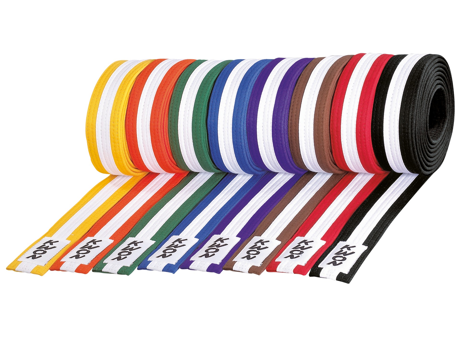 Ceintures de Budo multicolores