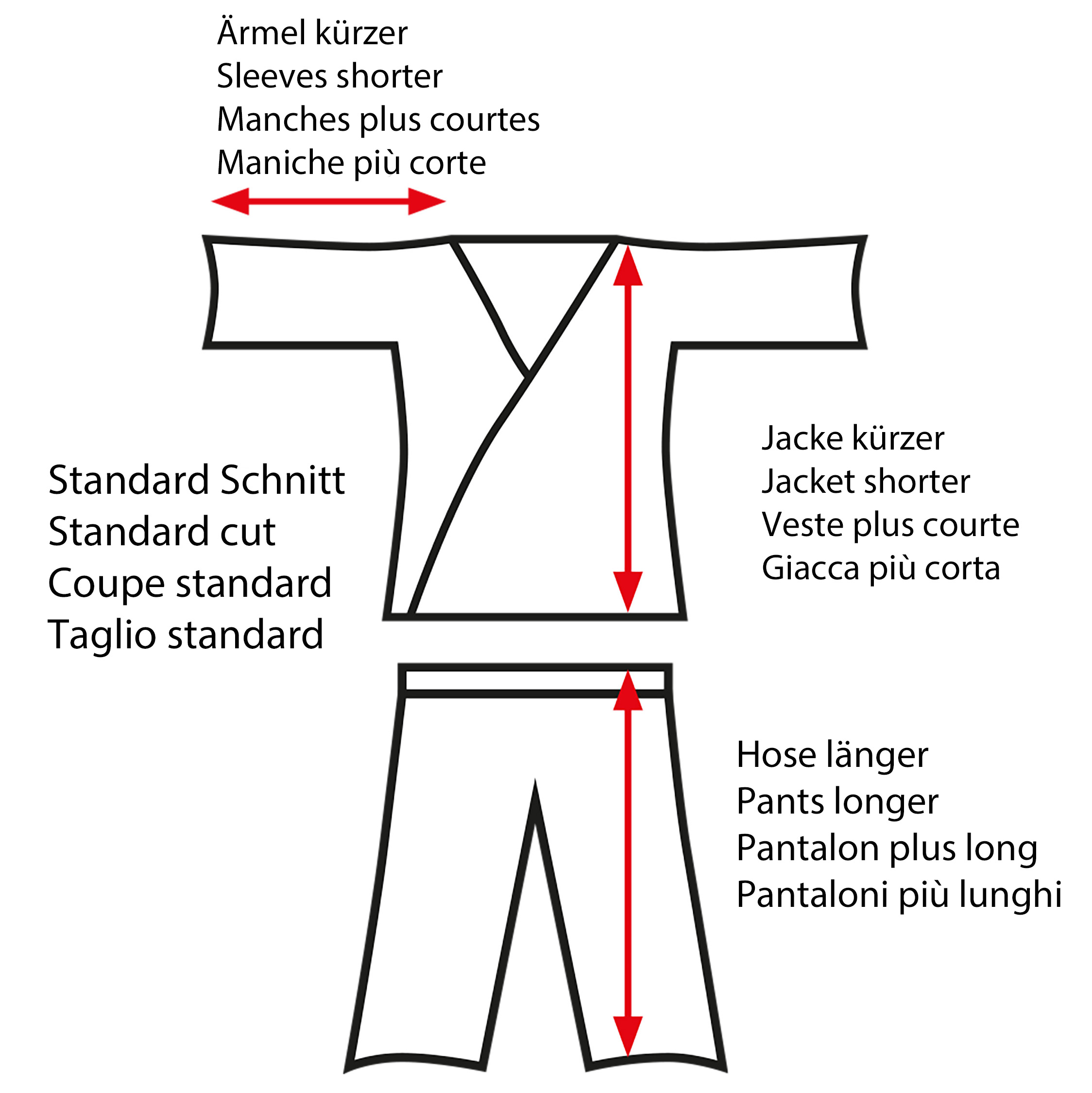 Judo-Gi Junior blanc avec rayure aux épaules
