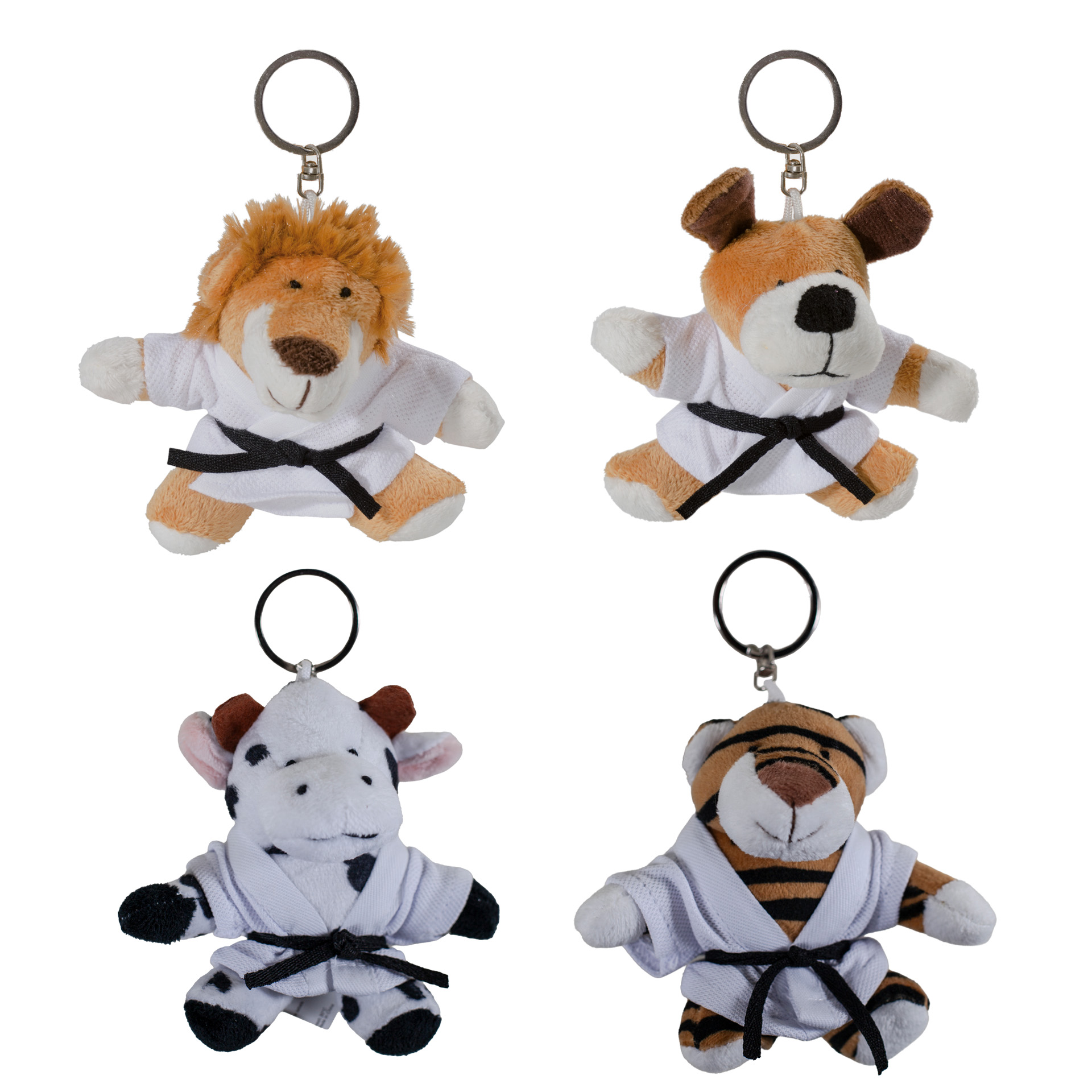 DANRHO Animaux en peluche avec porte-clés