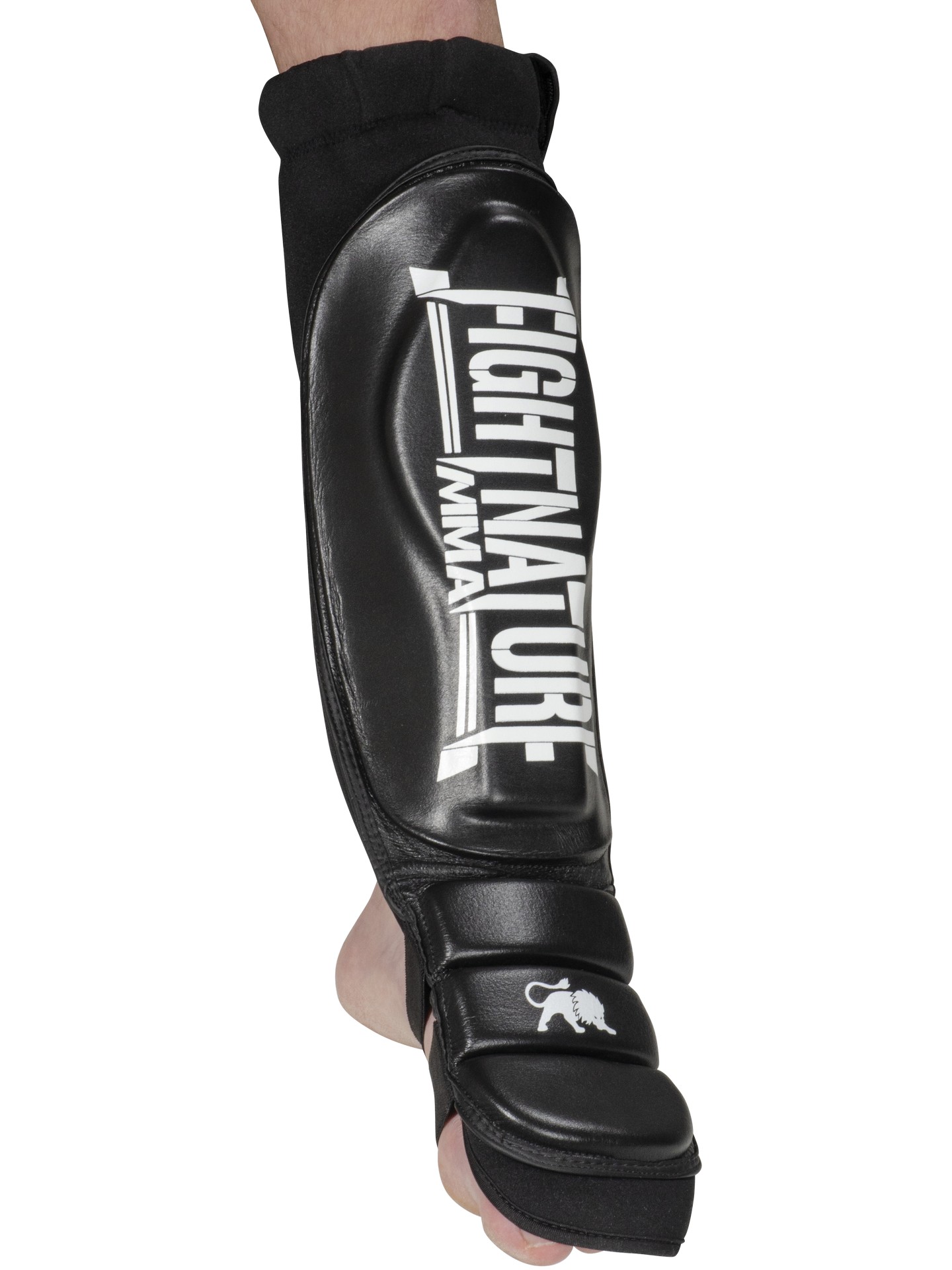 FIGHTNATURE Protège tibias/cou-de-pied cuir MMA