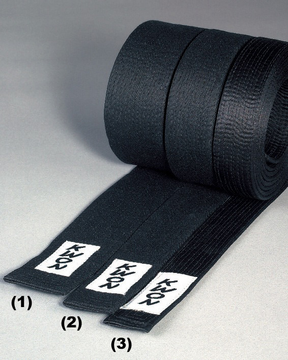 Ceinture Budo noire largeur de 6 cm