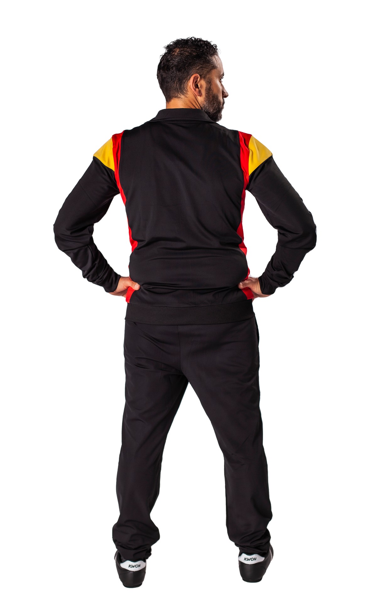 Survêtement 1980 noir/rouge/jaune
