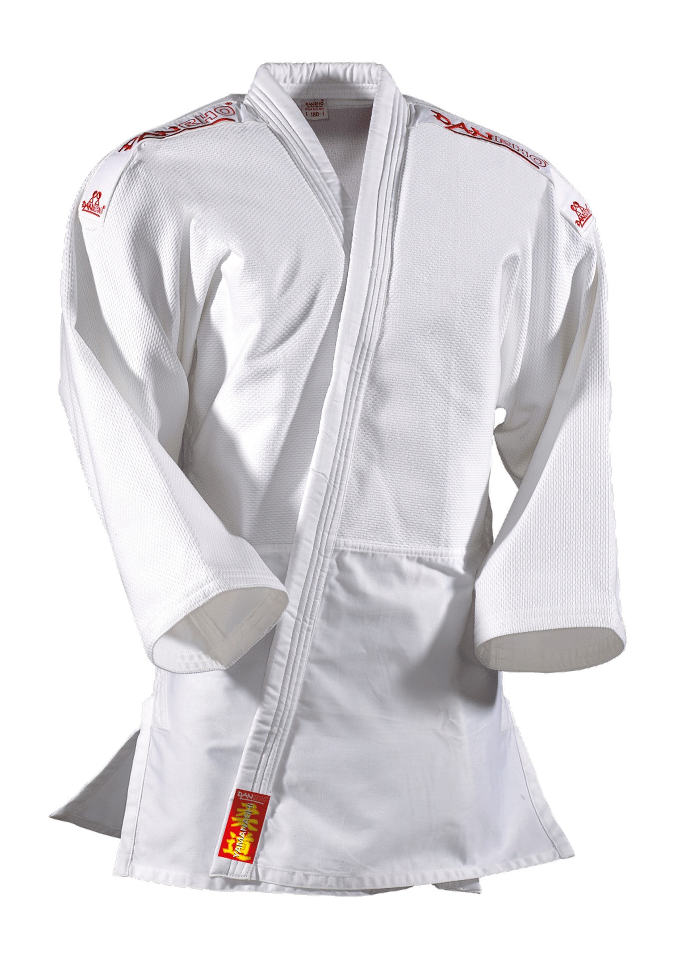 DANRHO Judo-Gi Yamanashi avec rayures aux épaules bleu ou blanc