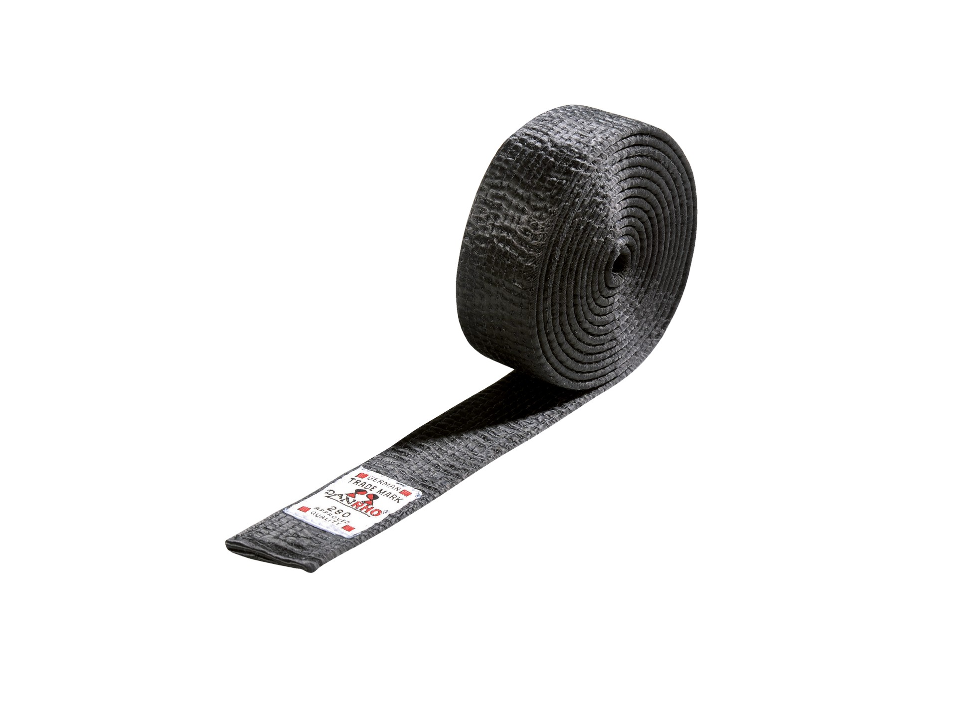 DANRHO Ceinture Budo noire en 4 ou 5 cm de Rayonne