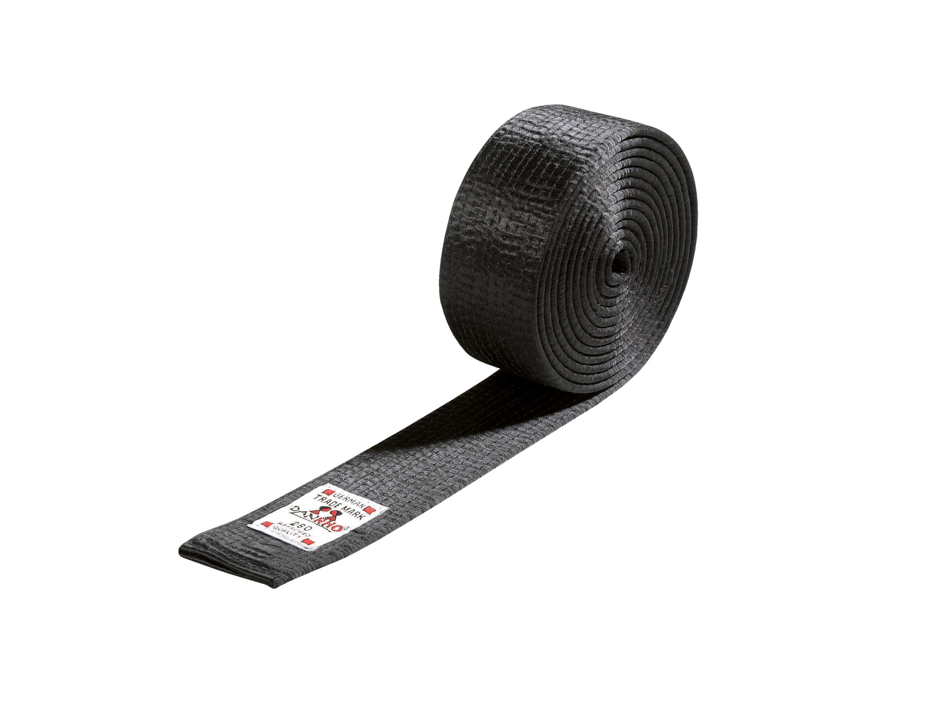 DANRHO Ceinture Budo noire en 4 ou 5 cm de Rayonne