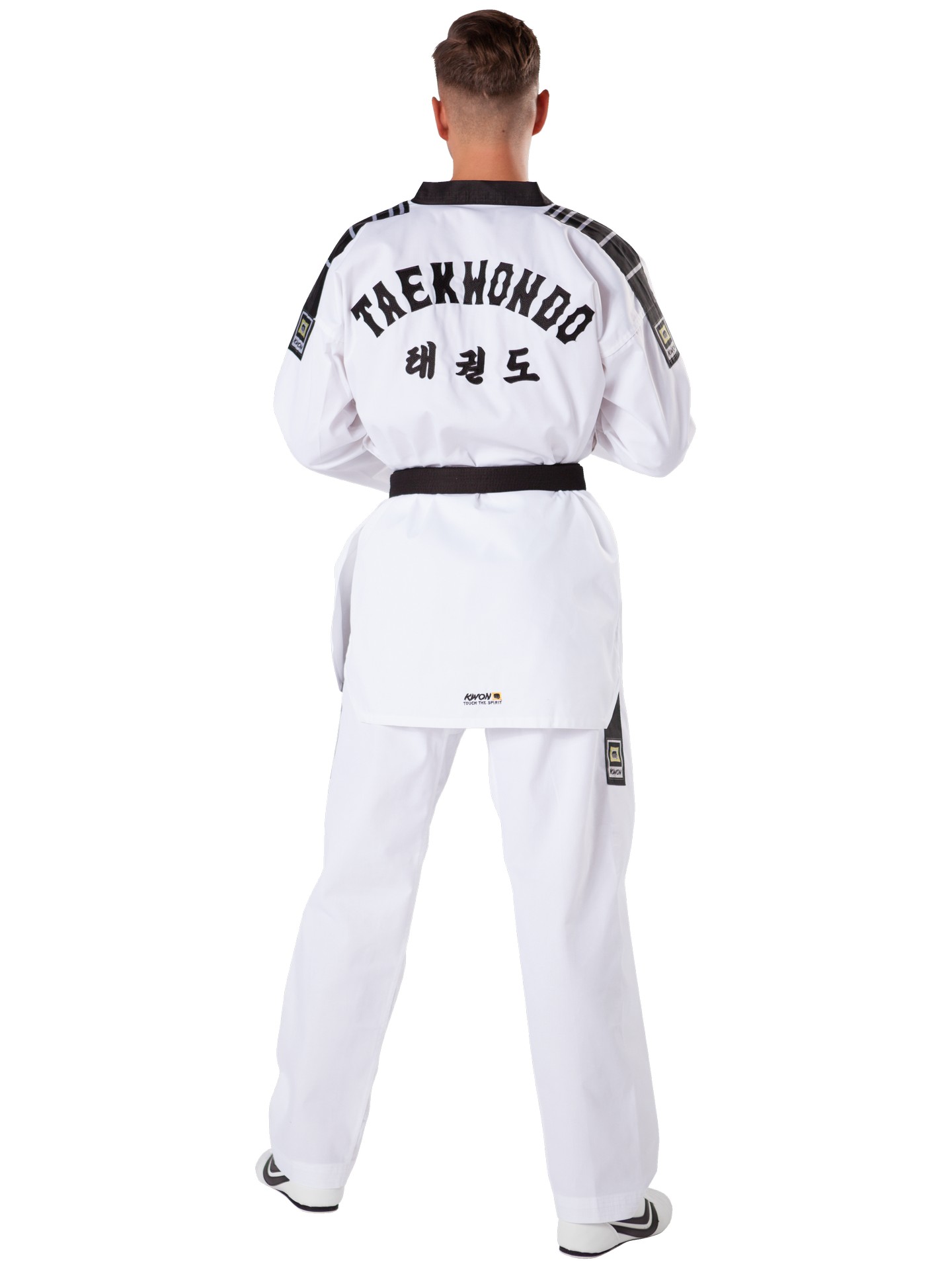 Taekwondo Anzug Grand Victory revers noir avec broderie arrière